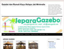 Tablet Screenshot of jeparagazebo.com